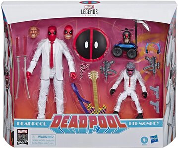 Figura Marvel Legends Deadpool Pack con Hit Monkey y Trajes