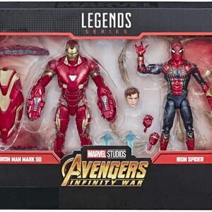 Figura Marvel Legends Infinity War Ironman Mark 50 y Iron Spider