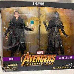 Figura Marvel Legends Infinity War Loki y Corvus Glaive