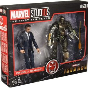 Figura Marvel Legends Pack Tony Stark y Ironman Mark 1