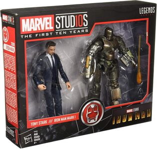 Figura Marvel Legends Pack Tony Stark y Ironman Mark 1