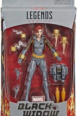 Figura Marvel Legends Viuda Negra Clasica Traje Gris
