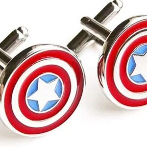 Gemelos para Camisa Capitan America Logo Escudo