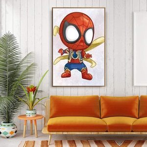 Poster Decorativo de Pared Spider-Man Dibujo Cartoon