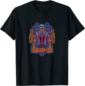 Camiseta Shang Chi y la Leyenda de los diez anillos Shang Chi Contorno Neon