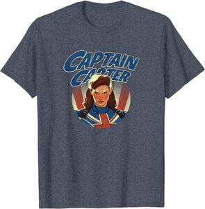 Camiseta What If Capitana Carter Logo Peggy Carter