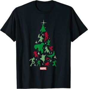 Camiseta Marvel Navidad Árbol de Navidad de Los Vengadores