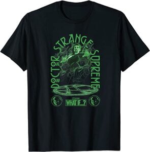 Camiseta What If Doctor Strange Supremo Monocromo verde