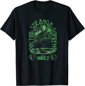 Camiseta What If Doctor Strange Supremo Monocromo verde