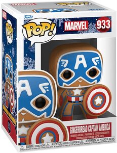 Funko Pop Edicion Especial Navidad 933 Capitán América Galleta de Jengibre