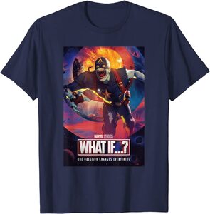 Camiseta What If Capitan America Zombie Poster Capítulo