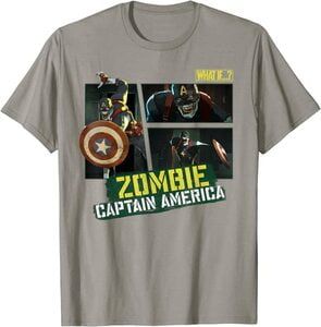 Camiseta What If Capitán América Zombie en Acción
