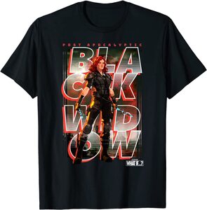 Camiseta What If Viuda Negra Post-Apocalyptic Black Widow Poster