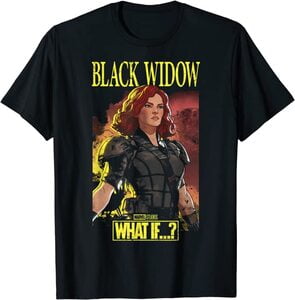 Camiseta What If Viuda Negra Retrato