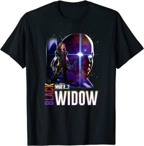 Camiseta What If Viuda Negra con El Vigilante