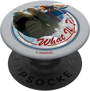 Soporte para Movil What If Capitana Carter Montada en el Aplasta Hydras