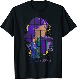 Camiseta Eternals Duo Sersi e Ikaris Collage