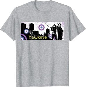 Camiseta Hawkeye Ojo de Halcón Hawkeye y Kate Bishop Banner de la Serie