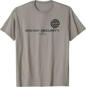 Camiseta Hawkeye Ojo de Halcón Logo Bishop Security