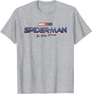 Camiseta Spider-Man No Way Home Logo Película Colores Claros