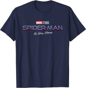 Camiseta Spider-Man No Way Home Logo Película Colores Oscuros