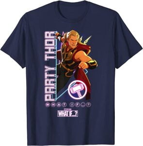 Camiseta What If Party Thor Retro Neón
