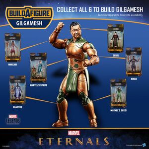 Extra de las figuras Marvel Legends Eternals Gilgamesh