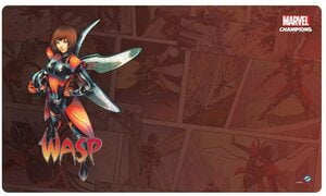 Juego de Cartas Marvel Champions de Fantasy Flight Games Alfombrilla de Juego Avispa Wasp