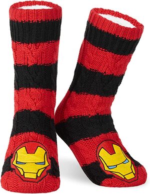 Calcetines Antideslizantes de Punto Marvel Ironman