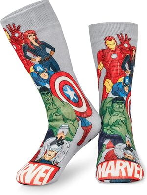 Calcetines Antideslizantes de Punto Marvel Vengadores