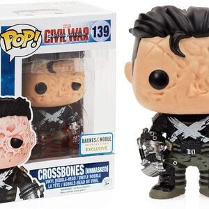 Funko Pop Capitán América Civil War 139 Crossbones Exclusivo Sin Máscara