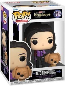Funko Pop Hawkeye Serie 1212 Kate Bishop con Lucky Pizza Dog