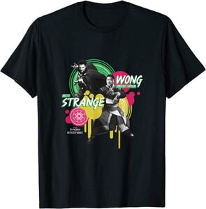 Camiseta Doctor Strange Multiverse of Madness Gong y Steven Manchas