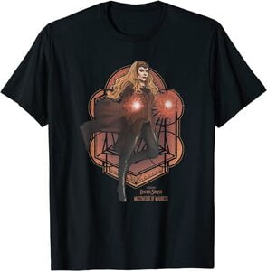 Camiseta Doctor Strange Multiverse of Madness Bruja Escarlata Flotando