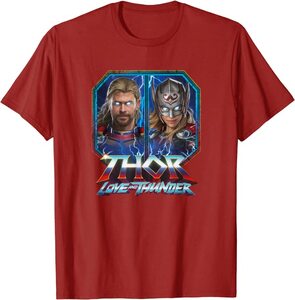 Camiseta Thor Love and Thunder Personajes Thor y Mighty Thor