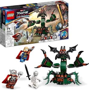 Lego 76207 Thor Love and Thunder Ataque a Nueva Asgard con Thor, Mighty Thor y Gorr