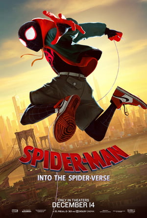 Spider-Man Into the Spider Verse Poster Miles Morales con Sudadera